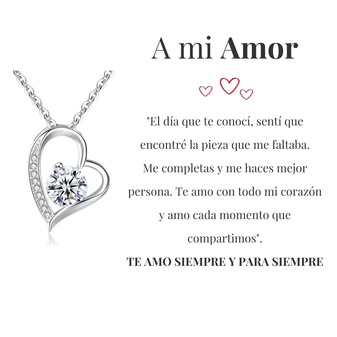 Collar Amor-Eterno™ para mi Amor (con caja y carta especial)