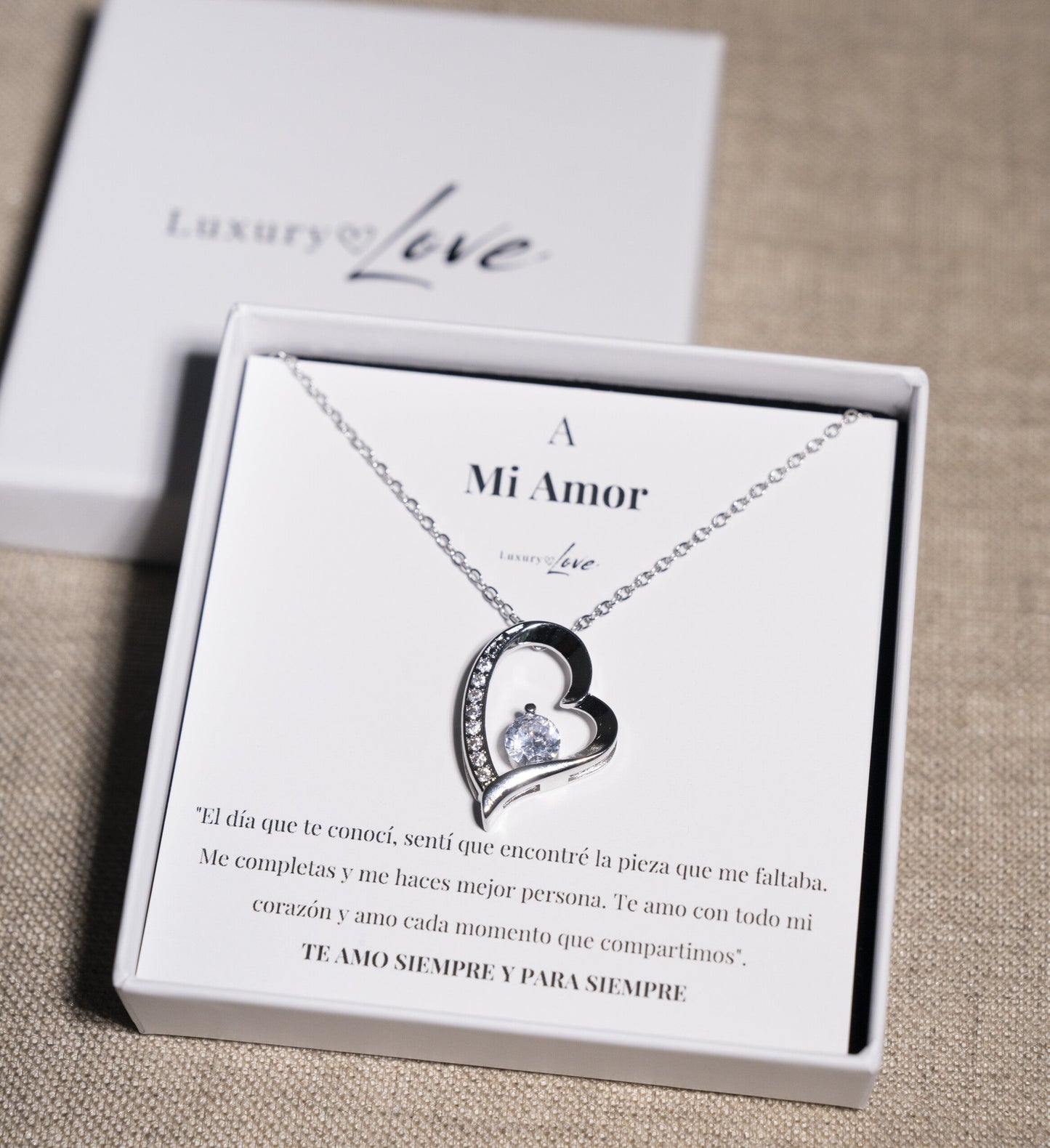 Collar Amor-Eterno™ para mi Amor (con caja y carta especial)
