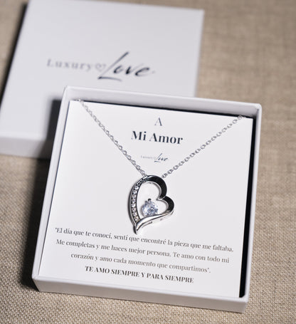 Collar Amor-Eterno™ para mi Amor (con caja y carta especial)