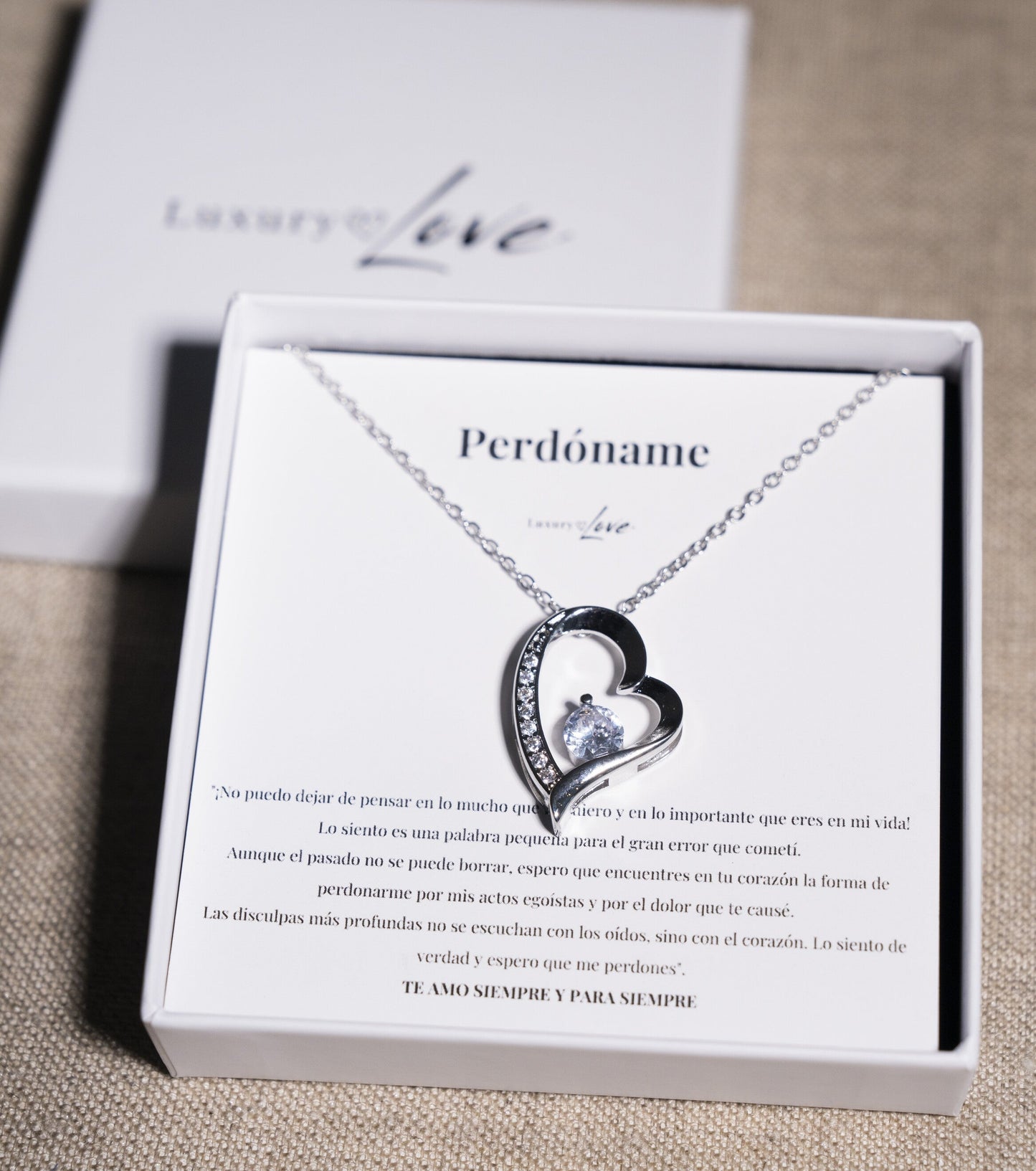 Collar Amor-Eterno™ para mi Amor (con caja y carta especial)