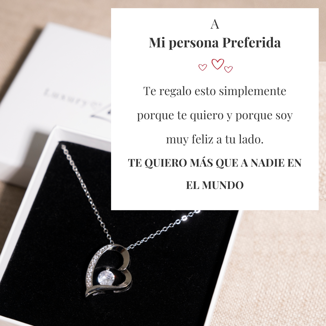 Collar Amor-Eterno™ para mi Amor (con caja y carta especial)