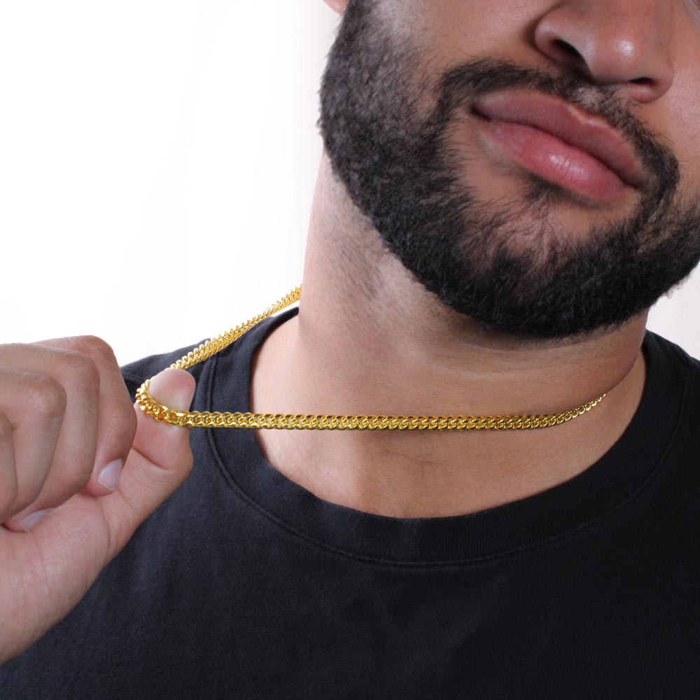 A Mi Querido Hijo - Cuban Link Chain Necklace