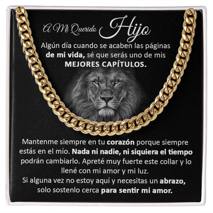 A Mi Querido Hijo - Cuban Link Chain Necklace
