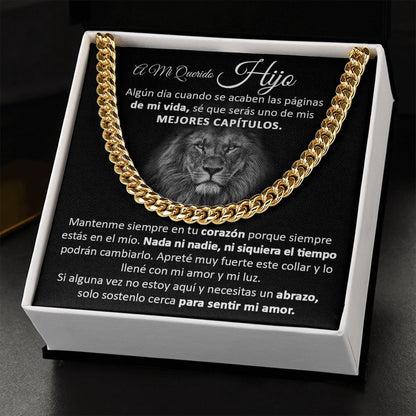 A Mi Querido Hijo - Cuban Link Chain Necklace