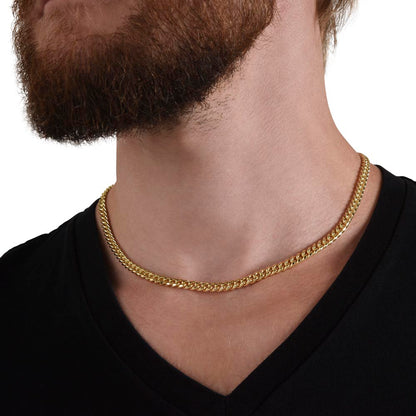 A Mi Querido Hijo - Cuban Link Chain Necklace