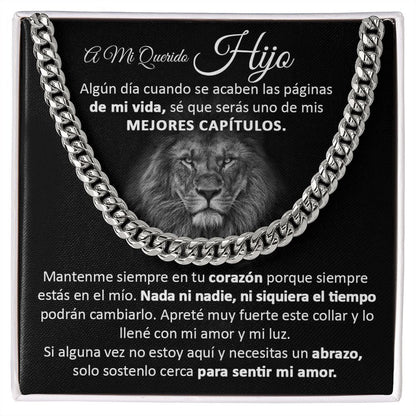 A Mi Querido Hijo - Cuban Link Chain Necklace
