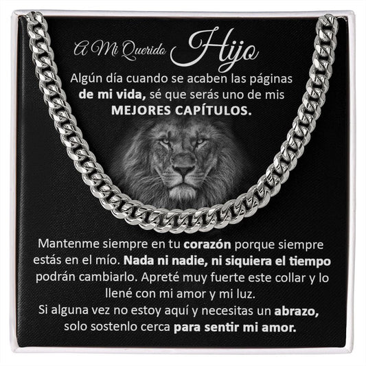 A Mi Querido Hijo - Cuban Link Chain Necklace