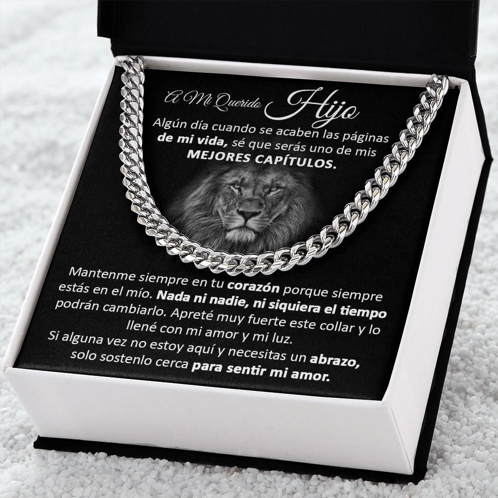 A Mi Querido Hijo - Cuban Link Chain Necklace