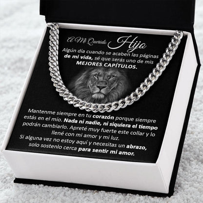 A Mi Querido Hijo - Cuban Link Chain Necklace