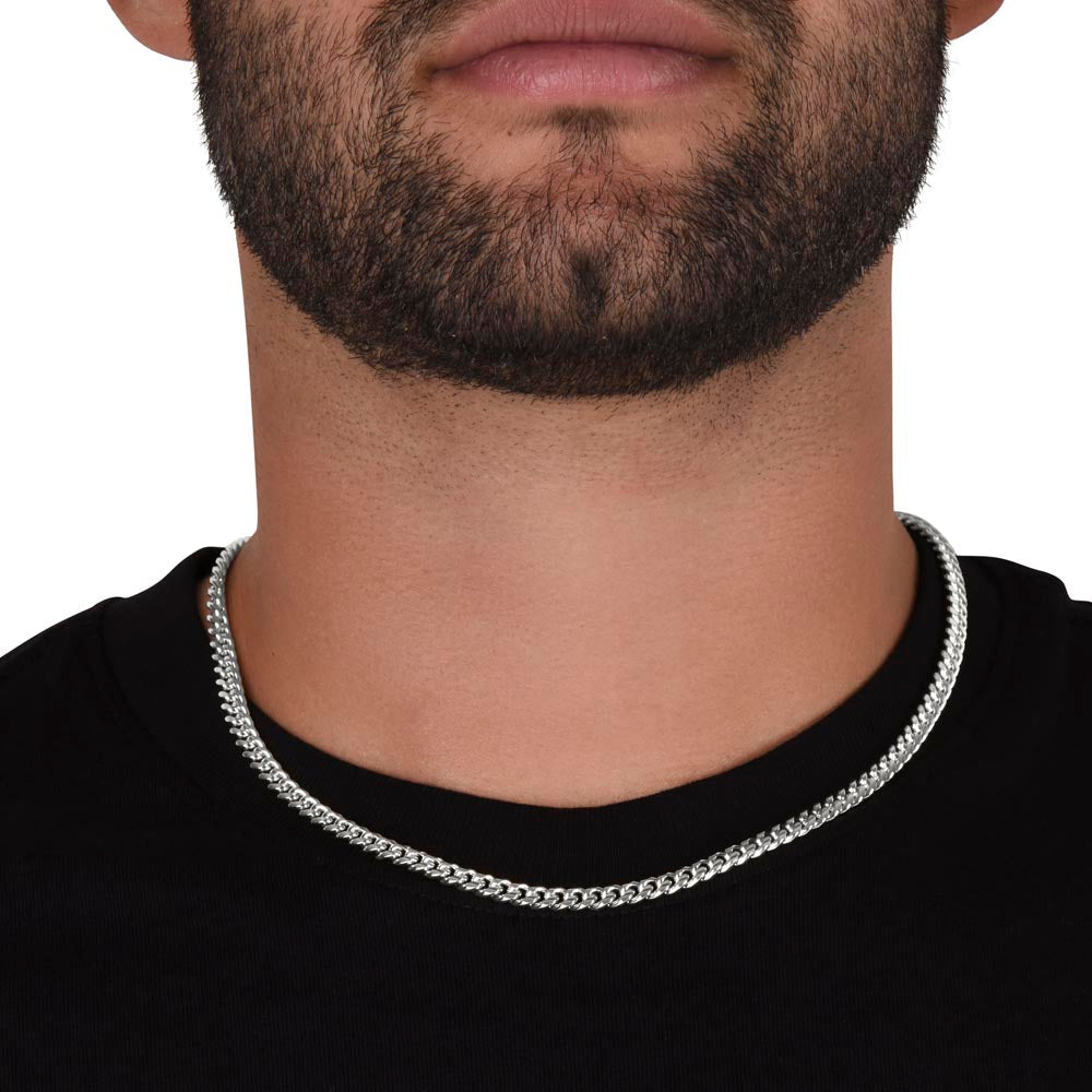 A Mi Querido Hijo - Cuban Link Chain Necklace