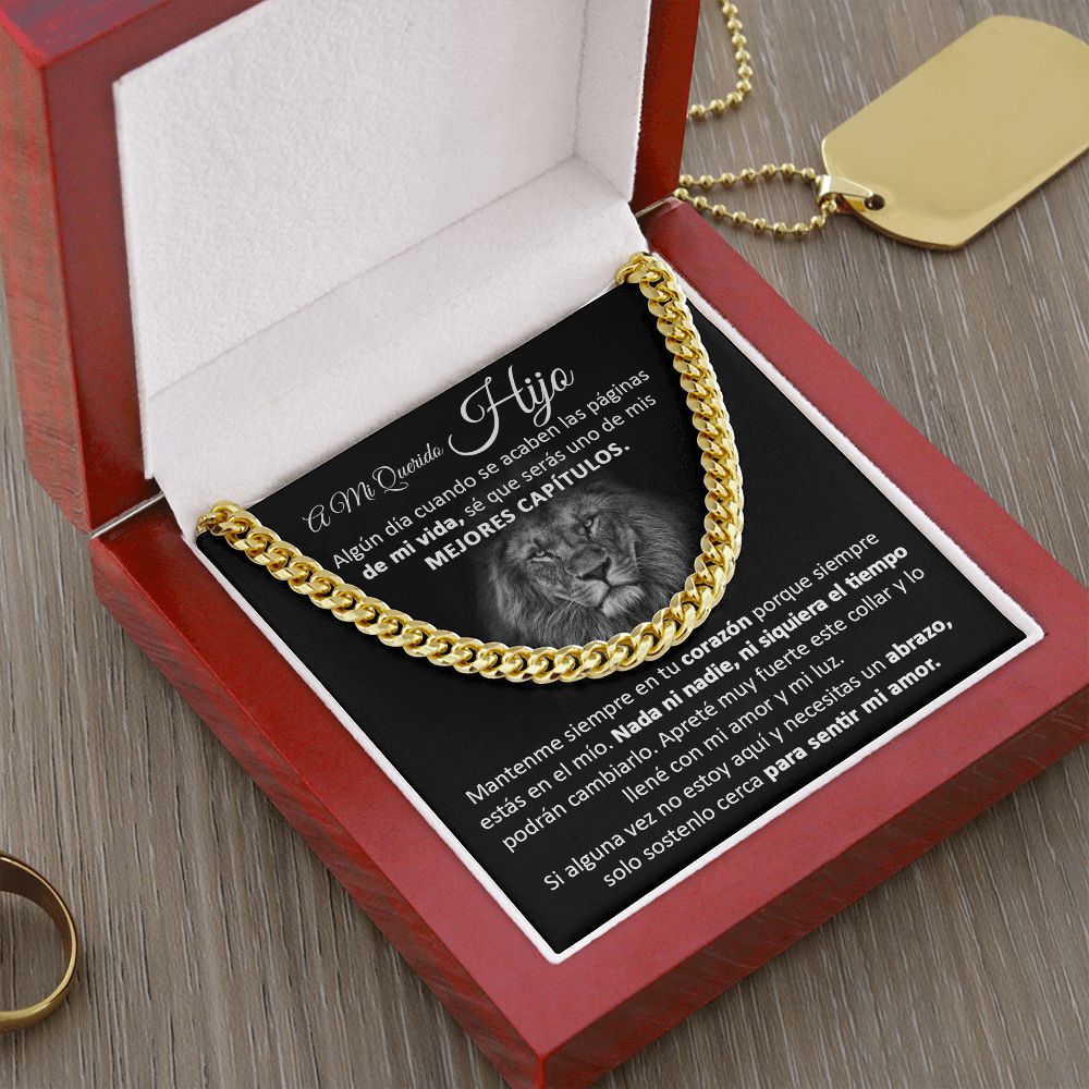 A Mi Querido Hijo - Cuban Link Chain Necklace