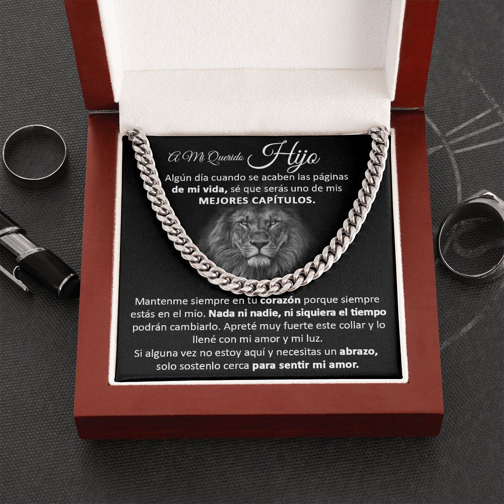 A Mi Querido Hijo - Cuban Link Chain Necklace