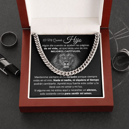 A Mi Querido Hijo - Cuban Link Chain Necklace