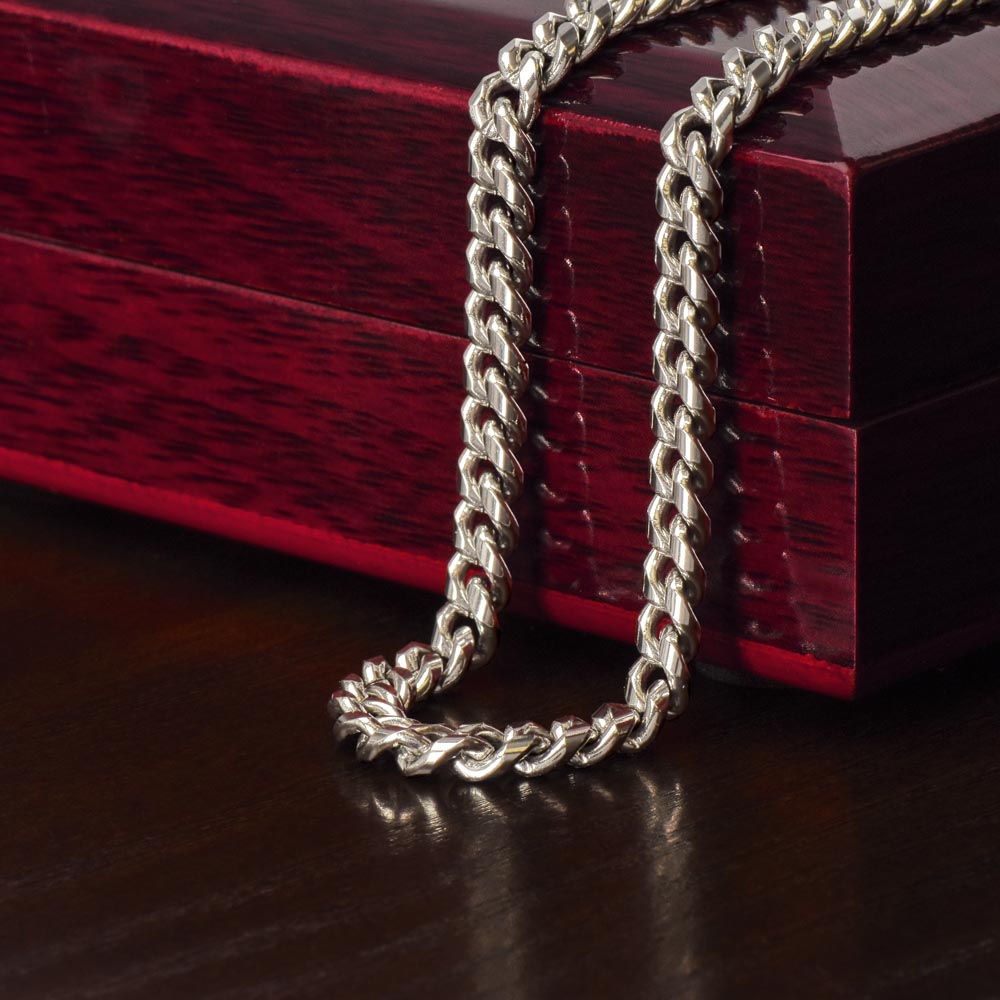 A Mi Querido Hijo - Cuban Link Chain Necklace
