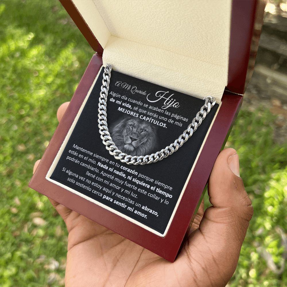 A Mi Querido Hijo - Cuban Link Chain Necklace