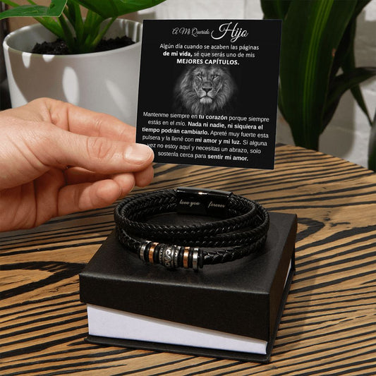 A Mi Hijo - Pulsera "Te Amaré por Siempre"