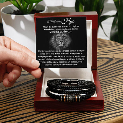 A Mi Hijo - Pulsera "Te Amaré por Siempre"