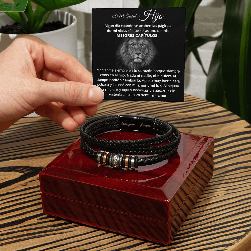 A Mi Hijo - Pulsera "Te Amaré por Siempre"