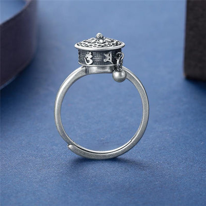 Anillo Budista Porta-Suerte Plata De Ley - (Oferta 2x1)